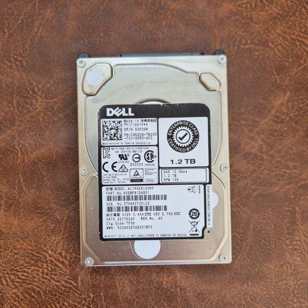 Dell 03K30N 1.2TB 10k SAS 12Gbps 2.5inch Hot Plug Hard Drive