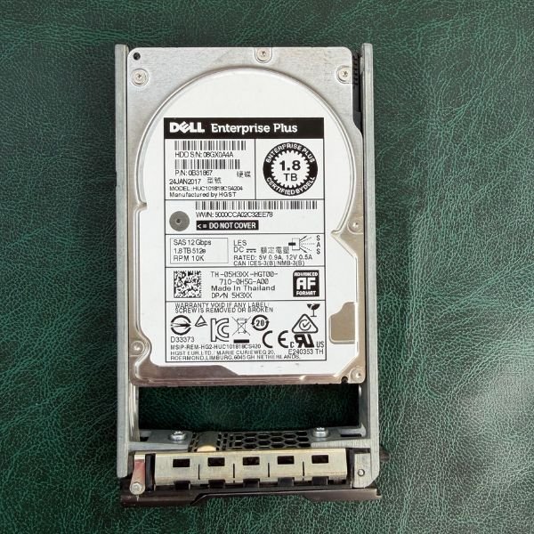 Dell Compellent 5H3XX / HGST Ultrastar C10K1800 HUC101818CS4204 0B31867 1.8TB 2.5" 12Gbps 10K Enterprise SAS HDD